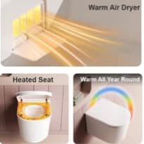 Smart toilet comfort feature 3