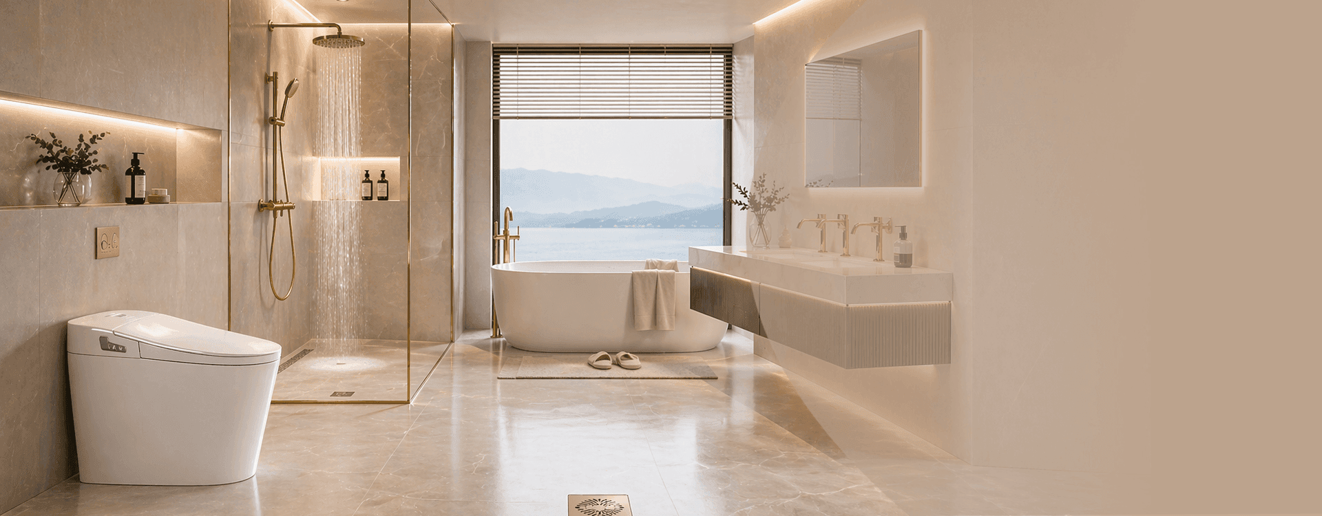 Premium smart toilet and bathroom product portfolio for distributors