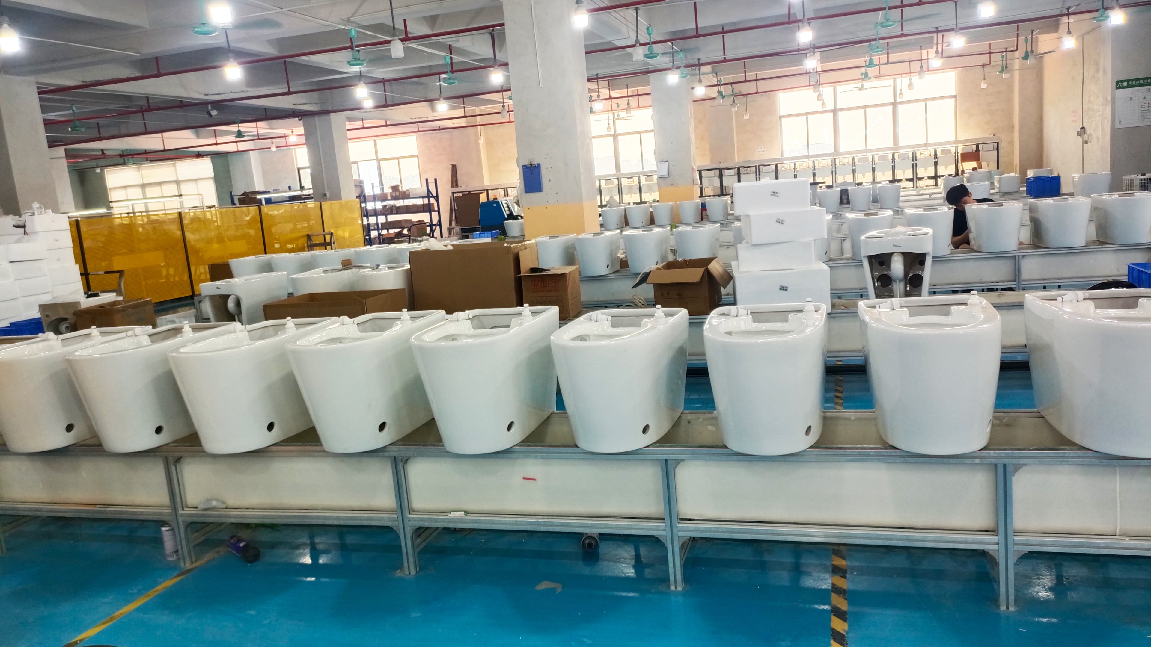 Factory ceramic production area